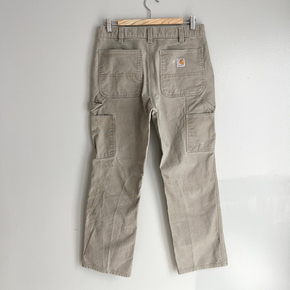 Carhartt Other - Carhartt Mens Relaxed Fit Canvas Carpenter Pants Tan Barn Chore Workwear 32x30